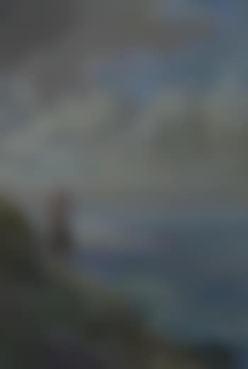 Huntsman and hounds on a clifftop (preview)