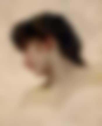 Etude de tete de femme blonde de profil (preview)