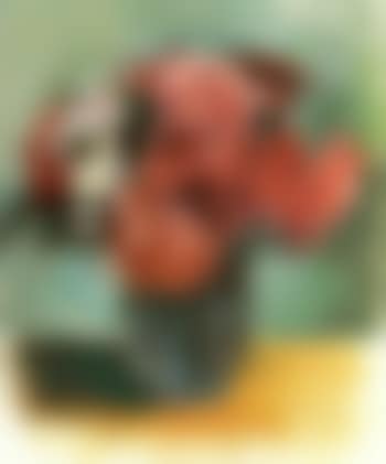 Still life of flowers, carnations in a yellow vase (preview)