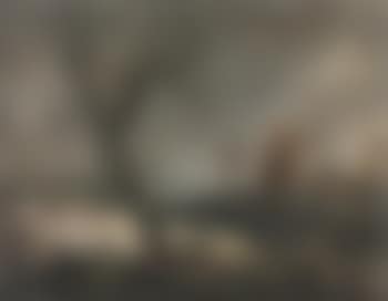 Winter river landscape with figures (preview)