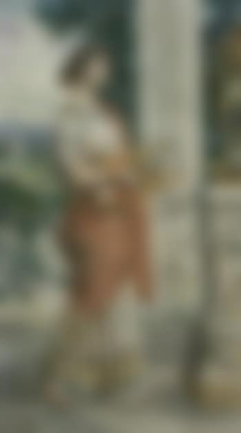 Italian woman playing the lyre (preview)
