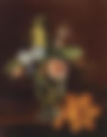 Still life of flowers in glass vase (preview)