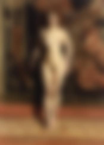 Unicorn - female nude in front of tapestry (preview)