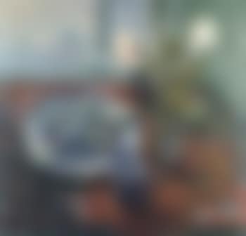 Still life of flowers and dish with fish (preview)