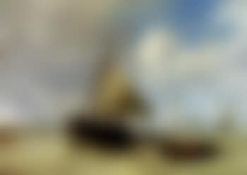 Dutch coastal landscape with sailing boat (preview)