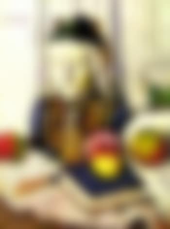 Still life with apples and an antique bust (preview)