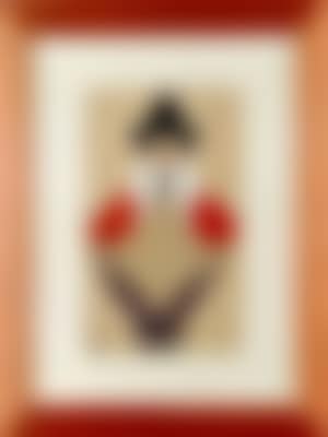 Clown with placard (preview)