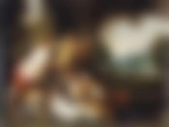 Nymph and satyr, two children and leopards in a wooded landscape (preview)