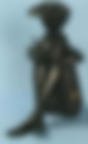 Seated nude woman with cap (preview)
