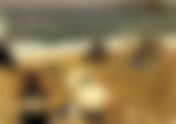 Painting on Biarritz beach (preview)