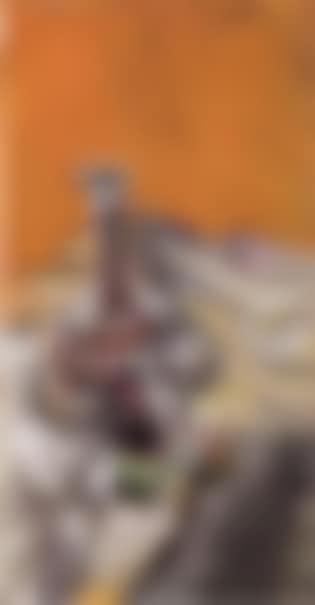 Still life with bottle and glass (preview)