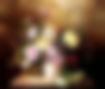 Still life of flowers in white vase (preview)