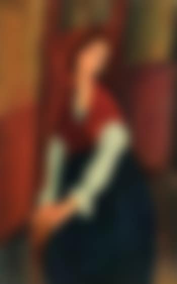 Jeanne Hebuterne devant une porte (preview)