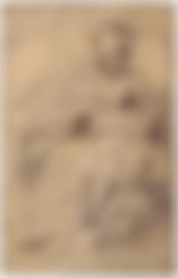 Woman holding a swaddled baby. Part study for battle scene (preview)