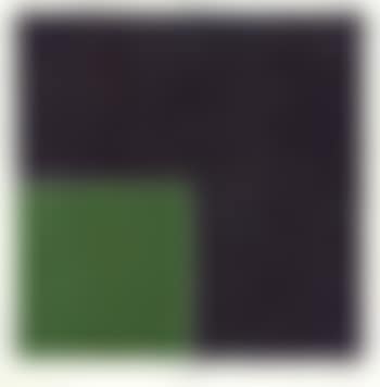 Colored paper image XVIII, green square with dark dray (preview)