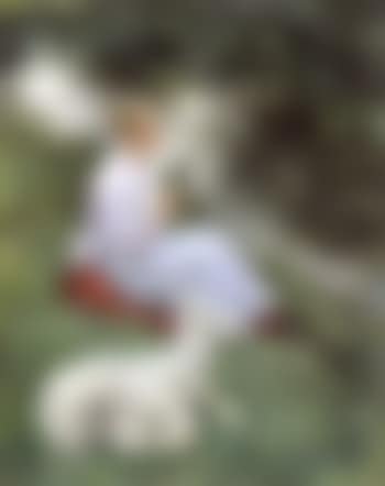 Shepherdess with goat (preview)
