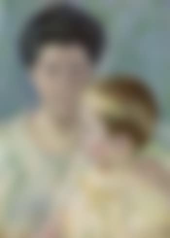 Mother looking down at her blond baby boy (preview)