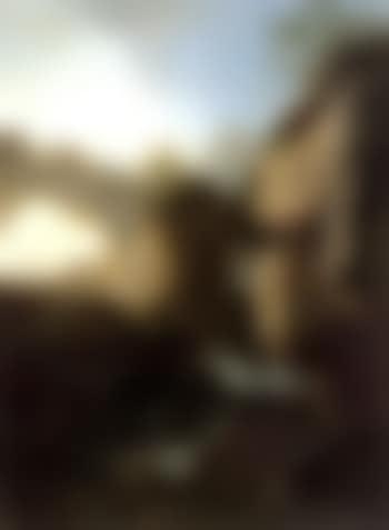 River landscape with ruins (preview)