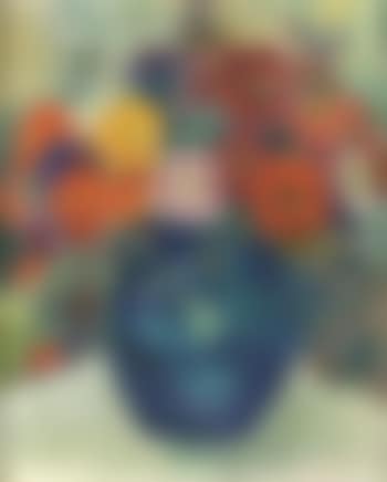 Flowers in a blue vase (preview)