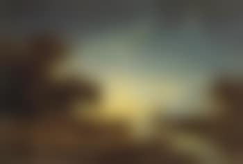 Dutch river landscape in evening light (preview)