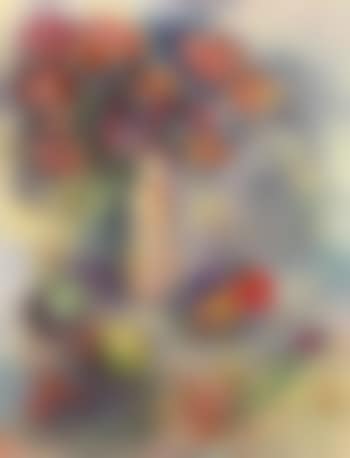 Bouquet de fleurs au napperon (preview)