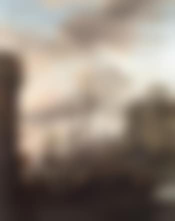 Harbour capriccio with merchants and stevedores on the quay (preview)