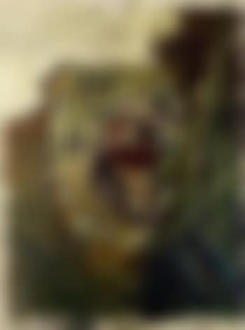Roaring tiger painted for Sir Alec Guinness's film The Horses Mouth (preview)