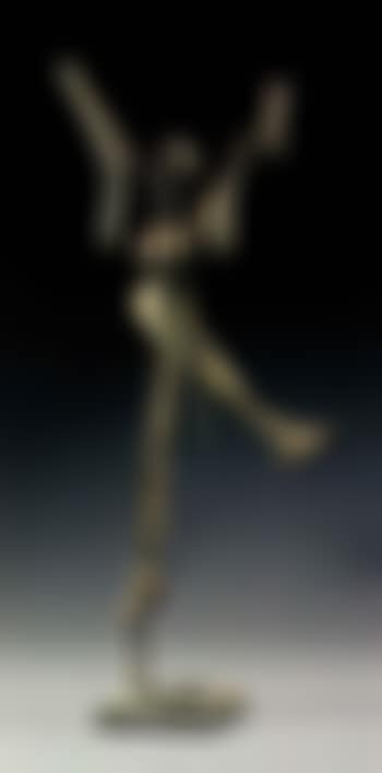 Woman with raised arms (preview)