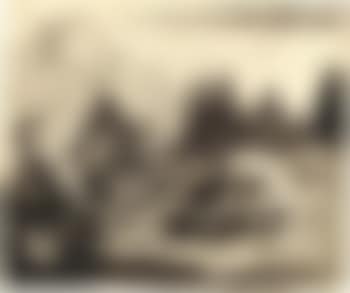 Dogs attacking chickens in a landscape (preview)