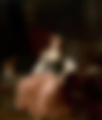 Seated young woman by her dressing table (preview)