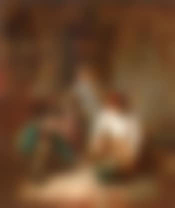 Children in a cottage interior (preview)