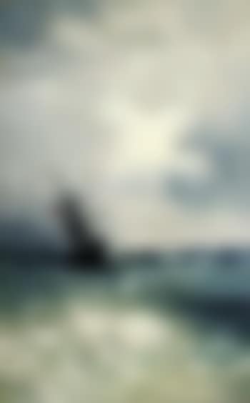Sailing ship in stormy sea (preview)