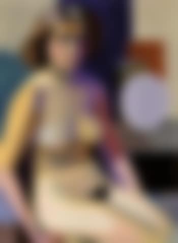 Seated model by still life (preview)