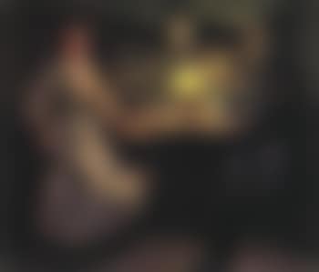 Interior scene with two figures by lamplight (preview)