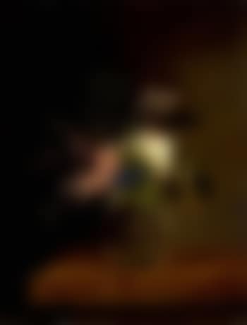 Spring blossom in a glass on a marble ledge (preview)