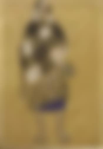 Woman with checked shawl (preview)
