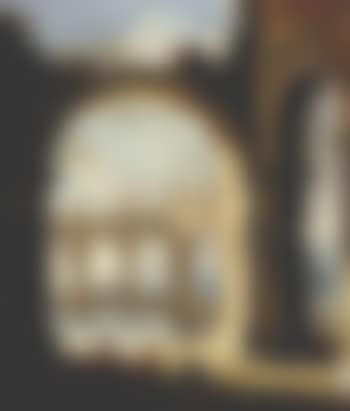 Figures amongst classical ruins. Figures by pool (preview)