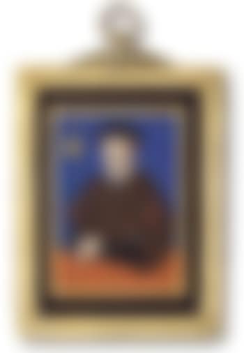 Leonhardus Baur with his arms resting on a ledge by Hans Holbein (preview)