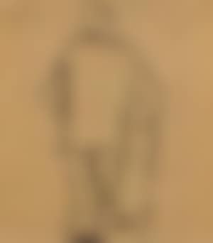 Figure of a man with a walking stick (preview)