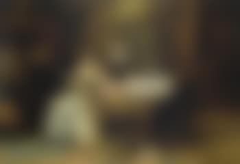Interior scene with lady and gentleman at a table (preview)