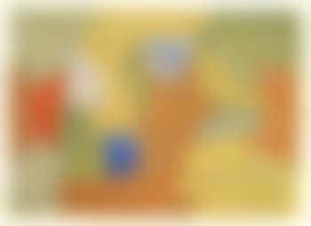 Composition jaune, orange et verte (preview)