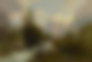 Mountain stream with walker (preview)