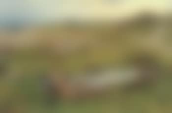 Children picking primroses, view of Runswick Bay beyond (preview)