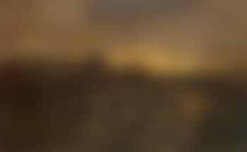 Country road with farm and dark clouds (preview)