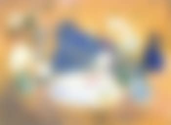 Nature morte aux bouquet de fleurs, fruits et rouget (preview)