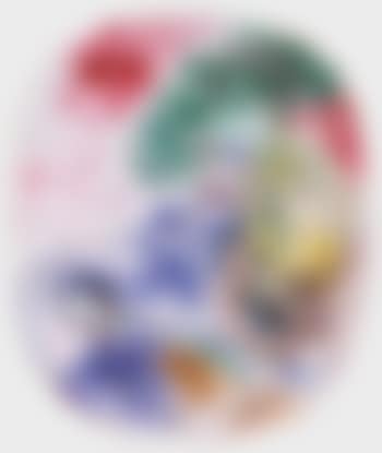 Dormeuse, bouquet de fleurs et vache (preview)