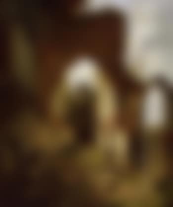 Church ruins with sheep grazing (preview)