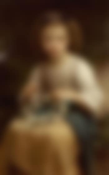 Enfant Tressant une couronne (preview)