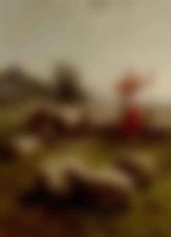 Shepherdess and her flock by Jan David Col (preview)
