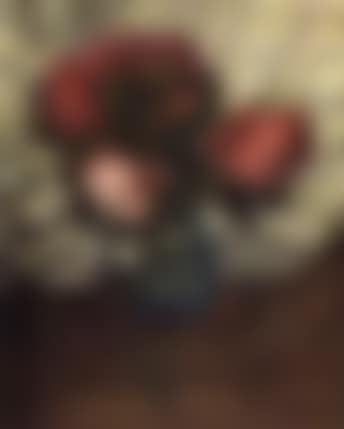 Peonies in round vase (preview)